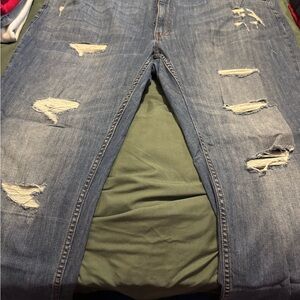 Distressed Blue Jeans for Men